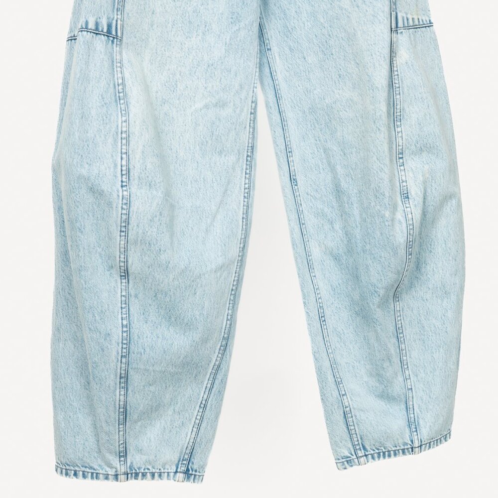 Tibi Sid Acid Iceberg Blue Wide-Leg Jeans - Picture 6 of 12